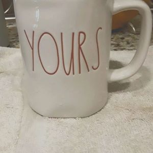 ***SOLD*** Rae Dunn YOURS and MINE mug, coffee cup.